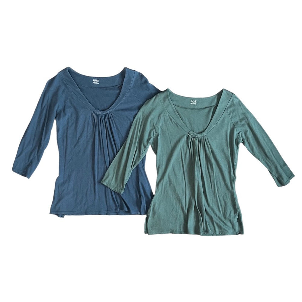 a.n.a Two Pullover 3/4 Sleeve Soft Comfortable Cotton Modal Casual Top Blouse M